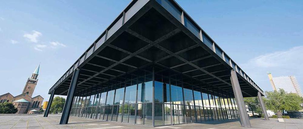 Glänzt wie neu. Die Neue Nationalgalerie soll im nächsten Jahr wieder für Besucher zugänglich sein.