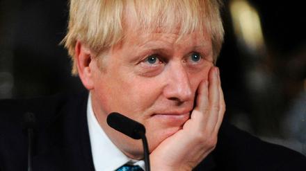Boris Johnson bei einem Besuch in Manchester.