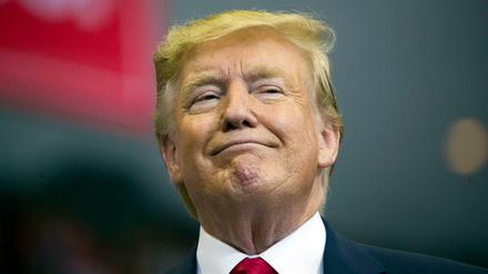 Donald Trump, Präsident der USA, bei einer Wahlkampfveranstaltung