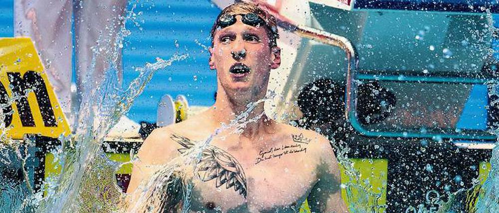 Florian Wellbrock geht in Berlin gleich über vier Distanzen an den Start, bisher hat es zu zwei Titeln gereicht.