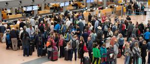 Massenbetrieb: Viele Flüge sind nicht pünktlich.