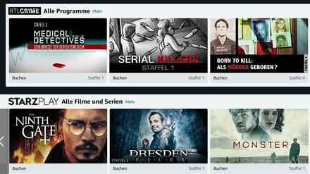 Die Zahl der Channels bei Amazon Prime Video hat sich in zwei Jahren auf 50 erhöht.