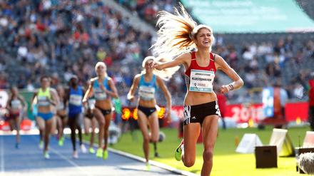 Konstanze Klosterhalfen will am Samstag über 5000 Meter Deutsche Meisterin werden.