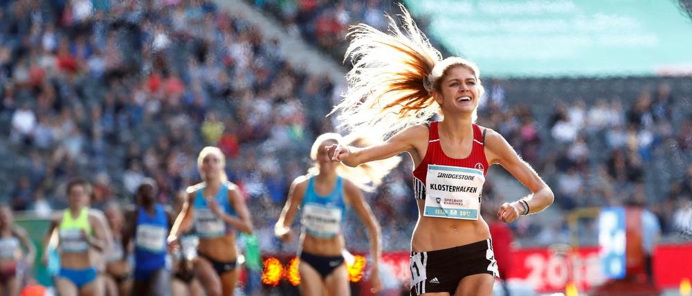Konstanze Klosterhalfen will am Samstag über 5000 Meter Deutsche Meisterin werden.