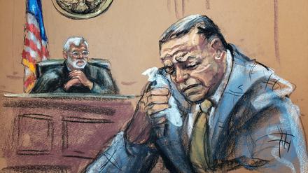 Der 57-jährige Cesar Sayoc vor Gericht in New York.