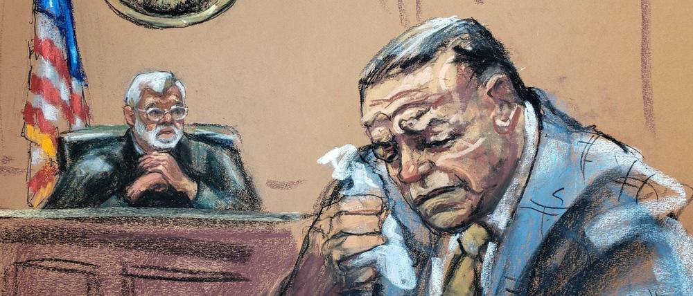 Der 57-jährige Cesar Sayoc vor Gericht in New York.