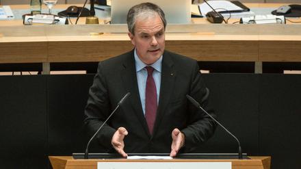 CDU-Fraktionschef Burkard Dregger im Berliner Abgeordnetenhaus.