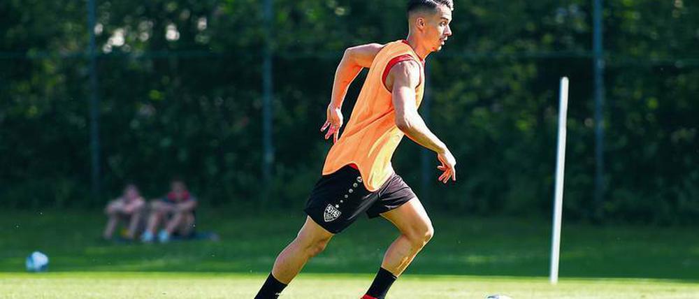 Nie mehr Zweite Liga. Erik Thommy stieg mit Stuttgart ab, wurde aber an die Fortuna verliehen.