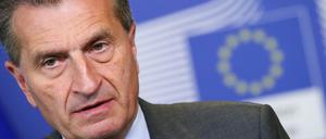 Der EU-Kommissar Günther Oettinger.