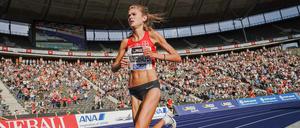 Konstanze Klosterhalfen stellte einen neuen deutschen Rekord auf.