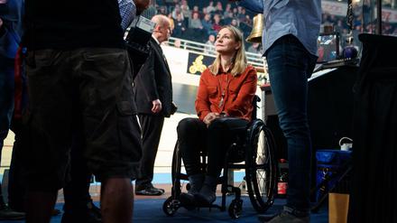 Rückkehr aufs Rad. Kristina Vogel feiert ein kleines Comeback nach ihrem schweren Unfall.