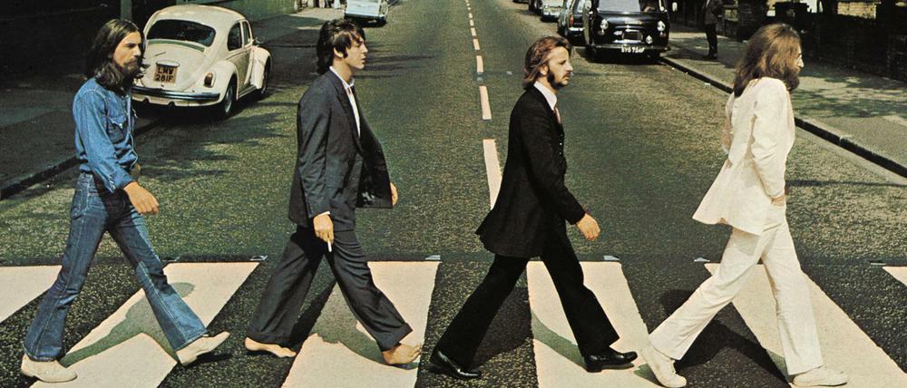 Das berühmte Foto der Beatles auf dem Zebrastreifen der Abbey Road. 