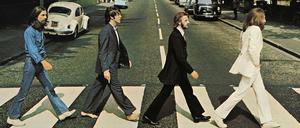 Das berühmte Foto der Beatles auf dem Zebrastreifen der Abbey Road. 