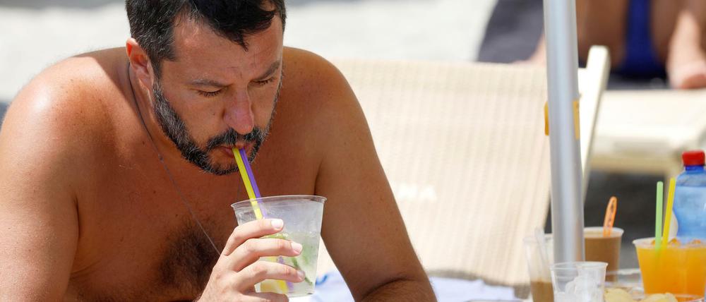Italiens Innenminister Matteo Salvini von der rechtsextremen Lega strebt das Ministerpräsidentenamt an. 