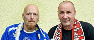 Norbert - Eisern Union - und Gerd - Hertha sind beide Kneipenwirte und betreiben Fankneipen.