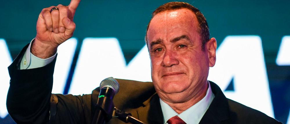Der neu gewählte Präsident Guatemalas Alejandro Giammattei.