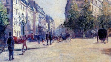 Haussmanns Stadt. Gustave Caillebotte malte diese Ansicht mit dem Titel „Die Kaserne Pépinière“ im Jahr 1878.