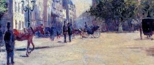 Haussmanns Stadt. Gustave Caillebotte malte diese Ansicht mit dem Titel „Die Kaserne Pépinière“ im Jahr 1878.