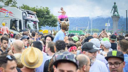 Das Techno- und Electrofestival Street Parade fand zum 28. Mal statt. 