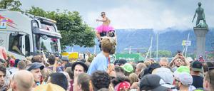 Das Techno- und Electrofestival Street Parade fand zum 28. Mal statt. 