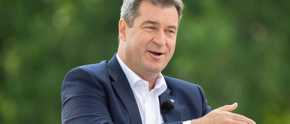 Plötzlich grün: Bayerns Ministerpräsident Markus Söder (CSU).