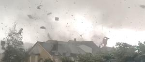 Tornado in Petange, Luxemburg.