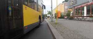 Radfahrer leben gefährlich in Berlin. 