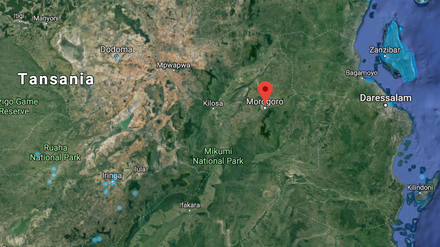 Der Tankwagen kippte in Morogoro um, im ostafrikanischen Tansania.