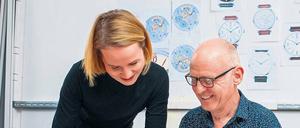 "Uhrenmacher" Wilfried Liefer mit seiner Tochter Mia-Phyllis Liefer. 