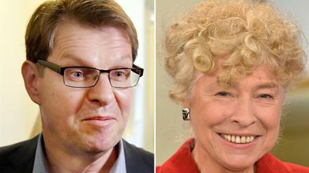 Sie wollen SPD-Vorsitzende werden: Ralf Stegner und Gesine Schwan.