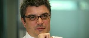 René Gurka war von Frühjahr 2007 bis 2011 Geschäftsführer der Berlin Partner GmbH. Das Foto zeigt ihn bei einem Interview mit dem Tagesspiegel im Jahr 2009.