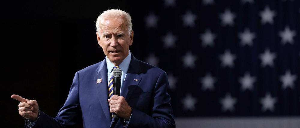 Der ehemalige Vize-Präsident Joe Biden will als Präsident für die Demokraten ins Weiße Haus einziehen.
