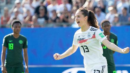 Torjägerin. Bei der WM traf Sara Däbritz, 24, drei Mal und zählte zu den stärksten deutschen Spielerinnen.
