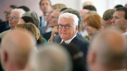 Bundespräsident Frank-Walter Steinmeier beim Auftakt der Gesprächsreihe „Geteilte Geschichte(n)“.