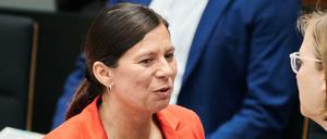 Bildungssenatorin Sandra Scheeres (SPD) stellte sich der Aktuellen Stunde in der Plenarsitzung des Berliner Abgeordnetenhauses.