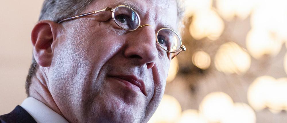 Hans-Georg Maaßen, Ex-Verfassungsschutz-Chef, vor Beginn einer CDU-Wahlkampfveranstaltung.
