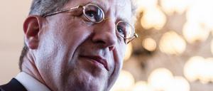 Hans-Georg Maaßen, Ex-Verfassungsschutz-Chef, vor Beginn einer CDU-Wahlkampfveranstaltung.