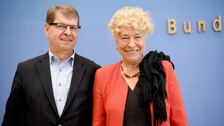 Vetraute: SPD-Vize Ralf Stegner und die Chefin der SPD-Grundwertekommission, Gesine Schwan.