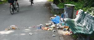 Geht es nach dem Senat, sollen Verwarnungs- und Bußgelder wie bei der unsachgemäßen Entsorgung von Müll bald in allen Bezirken gleich viel kosten.