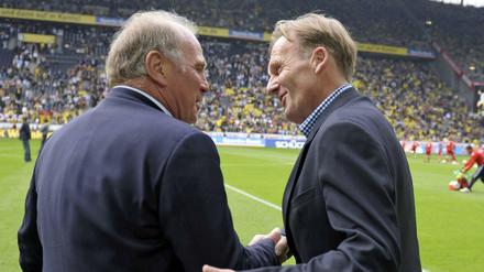 Wie lange noch? BVB-Geschäftsführer Hans-Joachim Watzke weiß nichts vom möglichen Rücktritt Uli Hoeneß'.