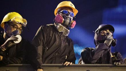 Demonstranten in Hongkong 