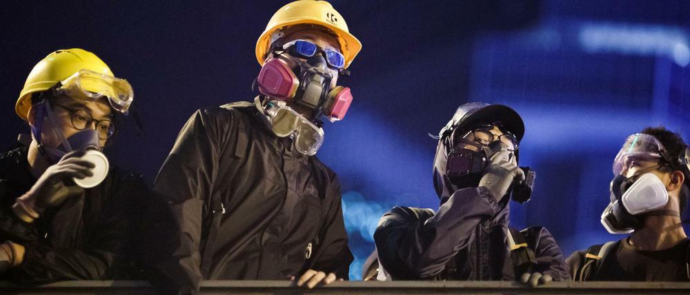Demonstranten in Hongkong
