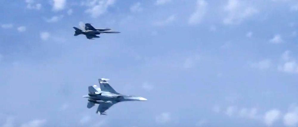 Im Ostseeraum kommen sich russische und Nato-Flugzeuge immer wieder nahe - wie hier im August 2019.
