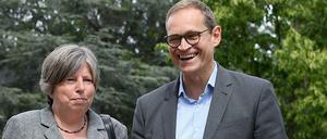 Michael Müller (SPD), Regierender Bürgermeister von Berlin, und Katrin Lompscher (Die Linke), Berliner Bausenatorin. 