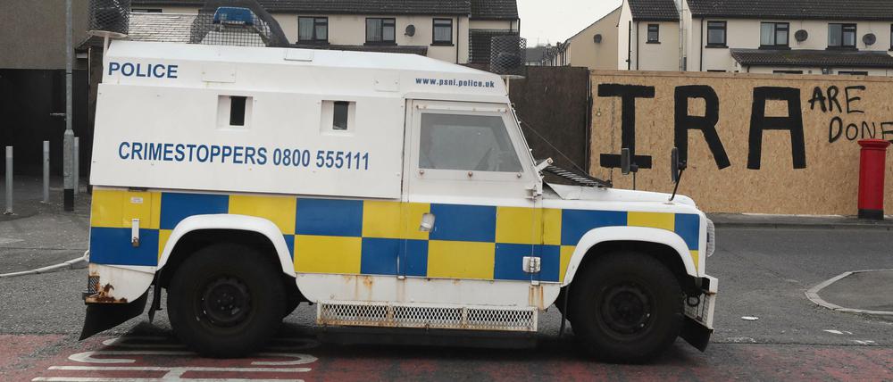 Polizeifahrzeug in Londonderry
