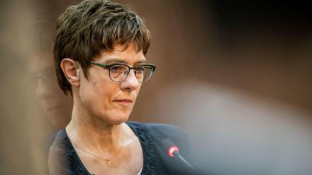 Annegret Kramp-Karrenbauer, Verteidigungsministerin und CDU-Chefin, bei ihrer ersten Auslandsreise in Jordanien. 