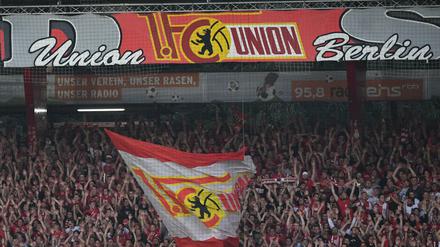 Das Stadion an der Alten Försterei in Berlin-Köpenick war voll besetzt beim Spiel gegen RB-Leipzg. 