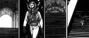 Schwarz-weißer Realismus. Damit orientiert sich Tanabe auch formal an Lovecraft.