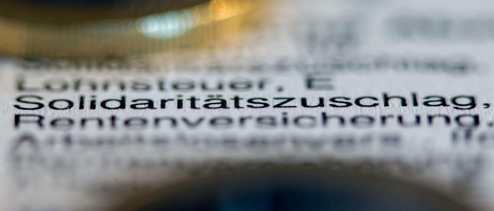 Aus ist's - ab 2021 zahlen die meisten den "Soli" nicht mehr.