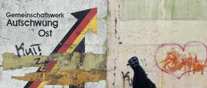 Wandbild aus der Wendezeit in Sachsen-Anhalt (Archivbild)